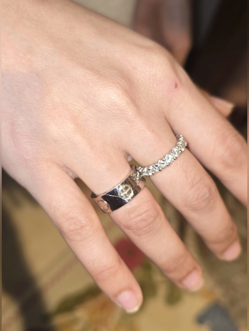 Cartier Love Ring Astro Limited Edition 1999 18K White Gold Size 5